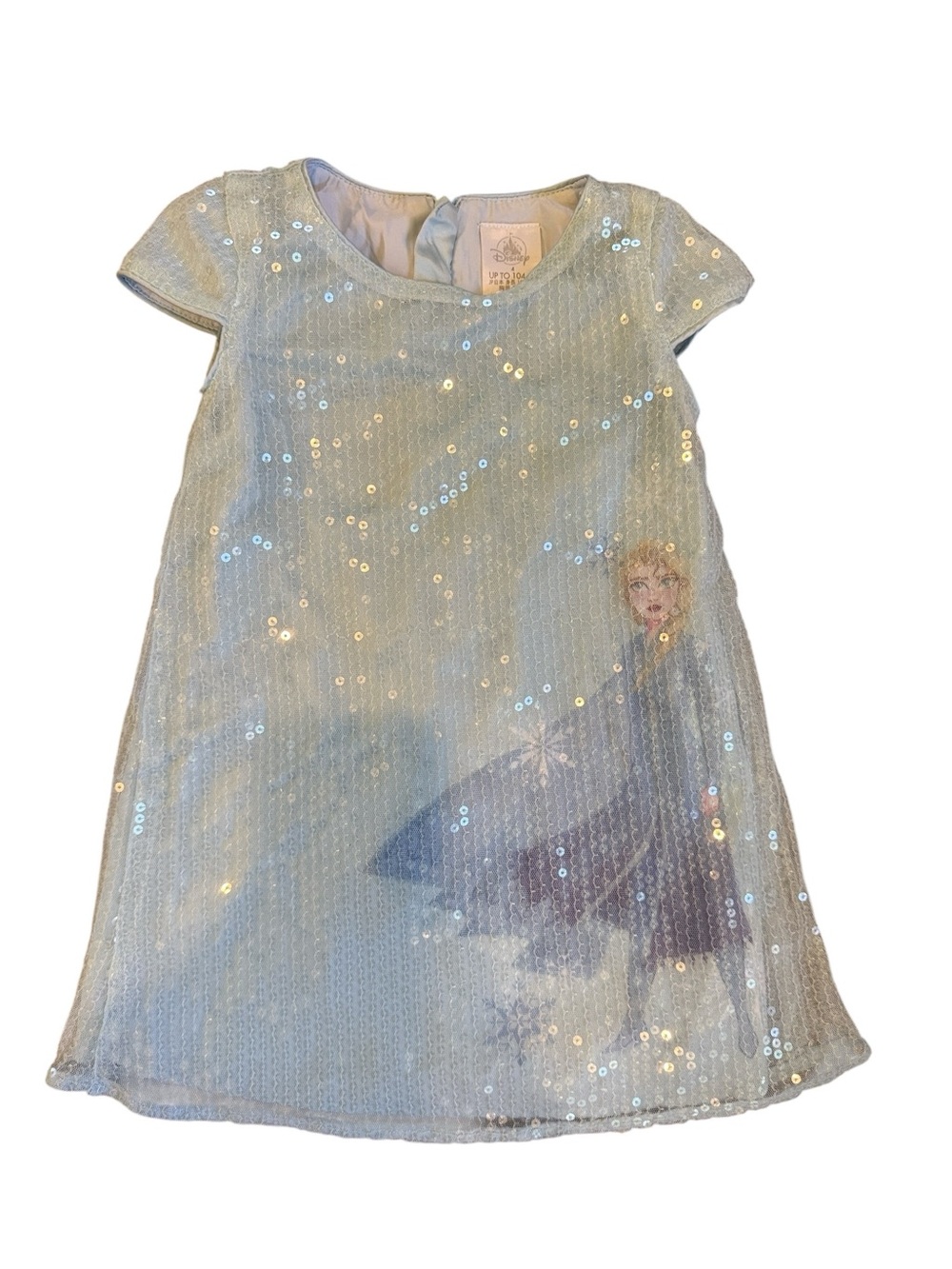 Disney Frozen Elsa Light Blue Sequin Kids Dress